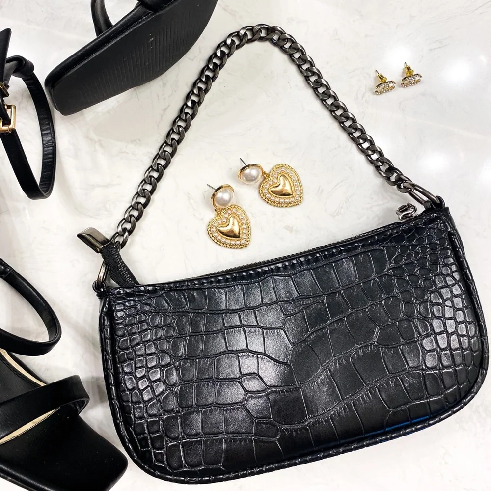 Jenevieve Crocodile Crossbody Bag - Picture 4 of 5